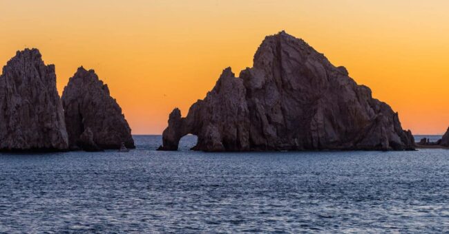 From the Cabo San Lucas marina into the spectacular sunset - Our private sunset sailing tours
